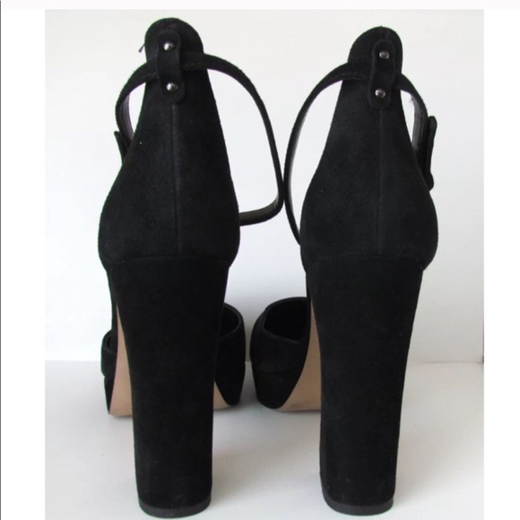 BNWT COACH Chrystie Platform Suede Heels - Picture 7 of 8